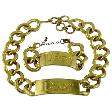 dior key necklace|christian dior chunky necklace.